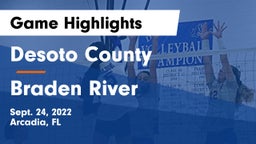 Desoto County  vs Braden River Game Highlights - Sept. 24, 2022