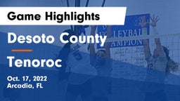 Desoto County  vs Tenoroc Game Highlights - Oct. 17, 2022