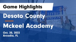 Desoto County  vs Mckeel Academy Game Highlights - Oct. 20, 2022