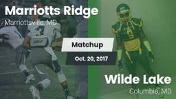 Matchup: Marriotts Ridge vs. Wilde Lake  2017