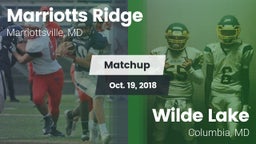 Matchup: Marriotts Ridge vs. Wilde Lake  2018