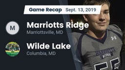 Recap: Marriotts Ridge  vs. Wilde Lake  2019