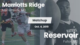 Matchup: Marriotts Ridge vs. Reservoir  2019