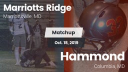 Matchup: Marriotts Ridge vs. Hammond 2019