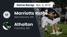 Recap: Marriotts Ridge  vs. Atholton  2019