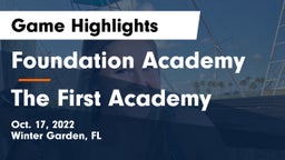 Foundation Academy  vs The First Academy Game Highlights - Oct. 17, 2022