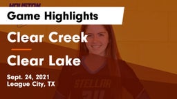 Clear Creek  vs Clear Lake  Game Highlights - Sept. 24, 2021