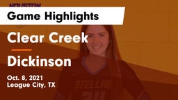 Clear Creek  vs Dickinson  Game Highlights - Oct. 8, 2021