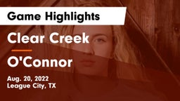 Clear Creek  vs O'Connor  Game Highlights - Aug. 20, 2022