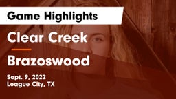 Clear Creek  vs Brazoswood  Game Highlights - Sept. 9, 2022