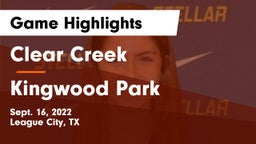 Clear Creek  vs Kingwood Park  Game Highlights - Sept. 16, 2022