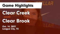 Clear Creek  vs Clear Brook  Game Highlights - Oct. 14, 2022
