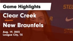 Clear Creek  vs New Braunfels  Game Highlights - Aug. 19, 2023