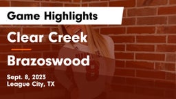 Clear Creek  vs Brazoswood  Game Highlights - Sept. 8, 2023