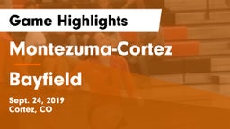 Montezuma-Cortez  vs Bayfield  Game Highlights - Sept. 24, 2019