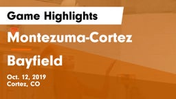 Montezuma-Cortez  vs Bayfield  Game Highlights - Oct. 12, 2019