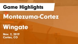 Montezuma-Cortez  vs Wingate Game Highlights - Nov. 2, 2019