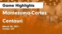 Montezuma-Cortez  vs Centauri Game Highlights - March 28, 2021