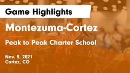 Montezuma-Cortez  vs Peak to Peak Charter School Game Highlights - Nov. 5, 2021