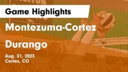Montezuma-Cortez  vs Durango  Game Highlights - Aug. 31, 2023