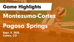 Montezuma-Cortez  vs Pagosa Springs Game Highlights - Sept. 9, 2023