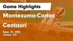 Montezuma-Cortez  vs Centauri Game Highlights - Sept. 23, 2023
