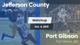 Matchup: Jefferson County vs. Port Gibson  2019