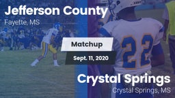 Matchup: Jefferson County vs. Crystal Springs  2020