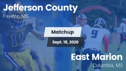 Matchup: Jefferson County vs. East Marion  2020