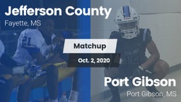 Matchup: Jefferson County vs. Port Gibson  2020