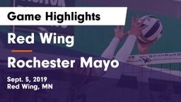 Red Wing  vs Rochester Mayo  Game Highlights - Sept. 5, 2019