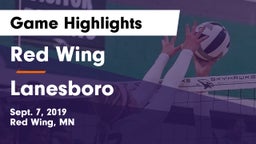 Red Wing  vs Lanesboro  Game Highlights - Sept. 7, 2019