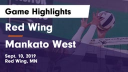 Red Wing  vs Mankato West  Game Highlights - Sept. 10, 2019