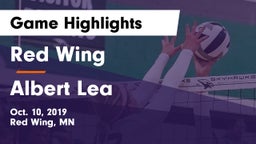 Red Wing  vs Albert Lea  Game Highlights - Oct. 10, 2019
