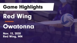 Red Wing  vs Owatonna  Game Highlights - Nov. 13, 2020