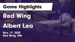 Red Wing  vs Albert Lea  Game Highlights - Nov. 17, 2020
