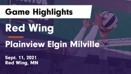 Red Wing  vs Plainview Elgin Milville Game Highlights - Sept. 11, 2021