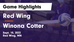Red Wing  vs Winona Cotter Game Highlights - Sept. 10, 2022