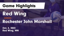 Red Wing  vs Rochester John Marshall  Game Highlights - Oct. 4, 2022