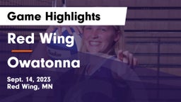 Red Wing  vs Owatonna  Game Highlights - Sept. 14, 2023