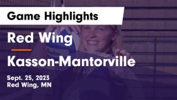 Red Wing  vs Kasson-Mantorville  Game Highlights - Sept. 25, 2023