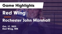 Red Wing  vs Rochester John Marshall  Game Highlights - Oct. 17, 2023