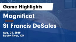 Magnificat  vs St Francis DeSales Game Highlights - Aug. 24, 2019