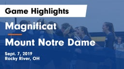 Magnificat  vs Mount Notre Dame Game Highlights - Sept. 7, 2019