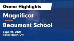 Magnificat  vs Beaumont School Game Highlights - Sept. 26, 2020