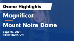 Magnificat  vs Mount Notre Dame  Game Highlights - Sept. 25, 2021