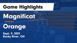 Magnificat  vs Orange Game Highlights - Sept. 9, 2023