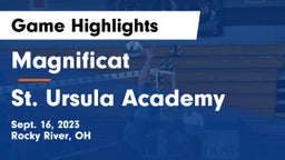 Magnificat  vs St. Ursula Academy  Game Highlights - Sept. 16, 2023