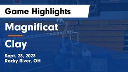Magnificat  vs Clay  Game Highlights - Sept. 23, 2023
