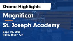 Magnificat  vs St. Joseph Academy Game Highlights - Sept. 26, 2023